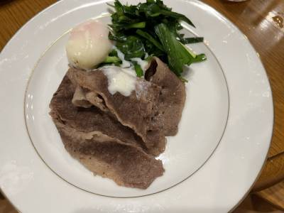 牛肉の焼きしゃぶ