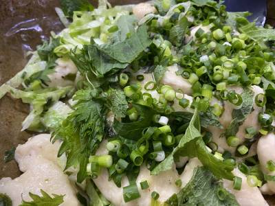 鶏むね肉の青じそバターソテー