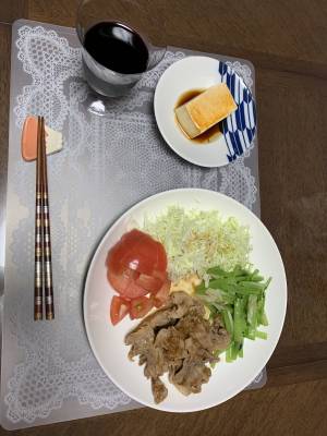 梅肉入りしょうが焼き