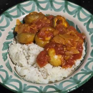 きのこのトマト煮 カレー風味
