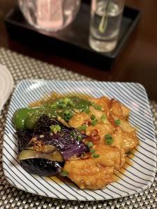 鶏肉となすの南蛮漬け