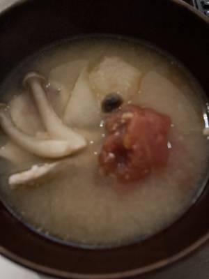 とうがんと鶏肉のみそ汁