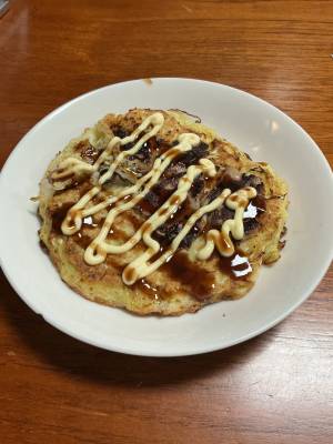 春キャベツのお好み焼き