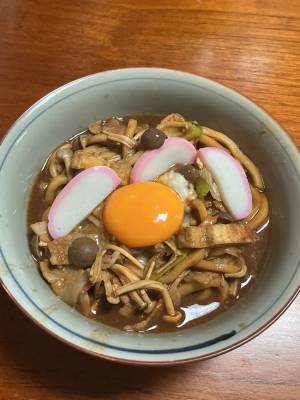みそ煮込みきのこうどん