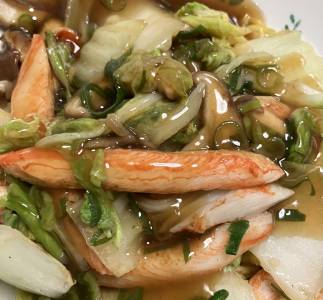 白菜のしょうがあんかけ