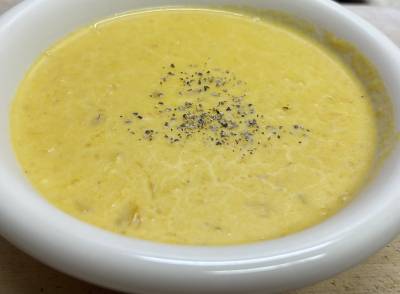 かぼちゃとコーンのクリームスープ