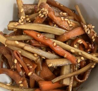 ごぼうとにんじんのきんぴら