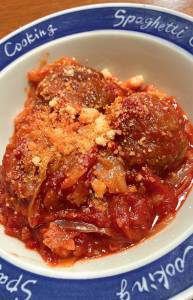 ミートボールとキャベツのトマト煮