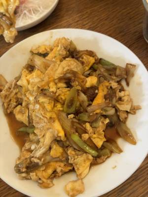 卵とねぎの炒め物